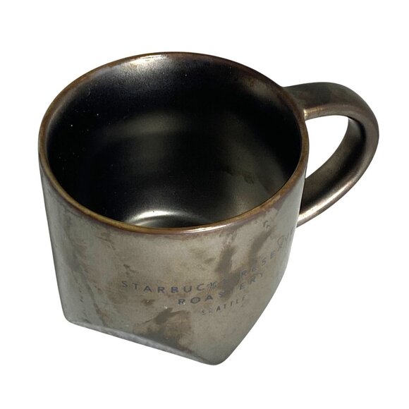 Starbucks Reserve Roastery 2017 Seattle Coffee Mug 8 Oz Metallic Square Base Di - Picture 5 of 7